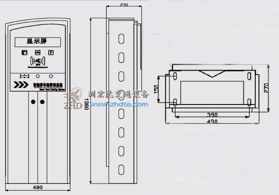 停车场出入口票箱CW002